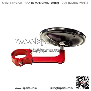 Special Edition Side Mirror - Red Clamp & Arm, Black Mirror for RZR RS1 1?"