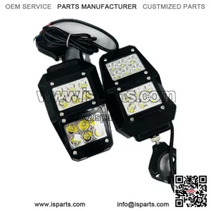 All Aluminum Lighted Mirror Set for Can-Am Commander/Maverick/Defender