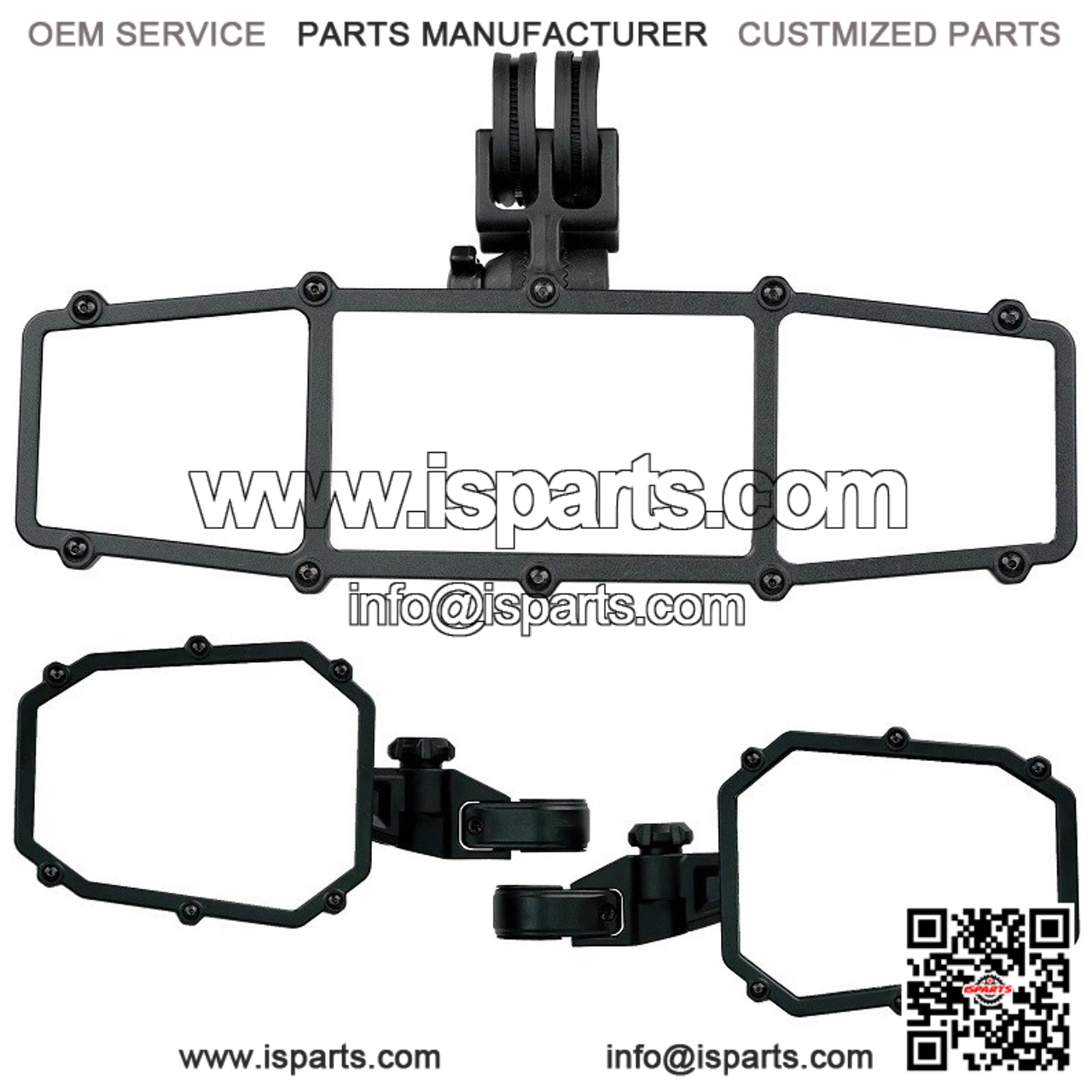 UTV Trifecta Pack (2 Sideview + 1 Rearview) for Honda Pioneer/Talon