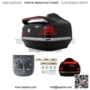 Universal Motorcycle Trunk Tail Box Luggage Trunk with Integrated Light for Honda PCX125