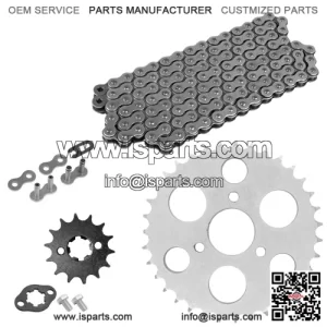 Drive Chain & Sprockets Kit for Polaris Outlaw 90 (2007-2014) - 428 Pitch, 136 Links