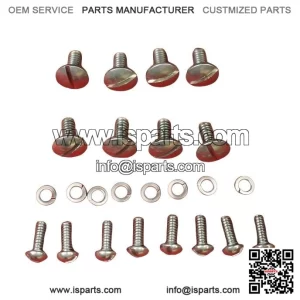 For Round Nose IH Farmall Cub ?C Stainless Steel Tank Dash Hood Grill Dogleg Bolt Screw Kit