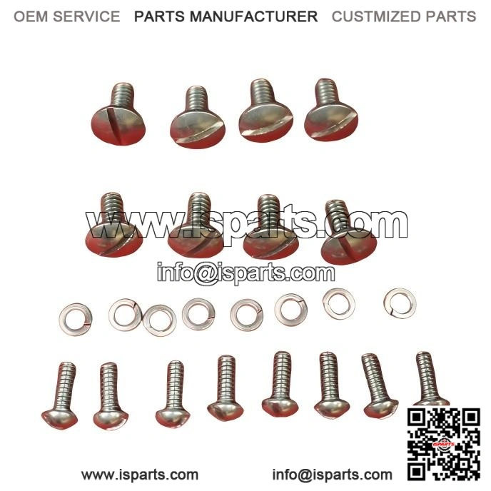 For Round Nose IH Farmall Cub ?C Stainless Steel Tank Dash Hood Grill Dogleg Bolt Screw Kit