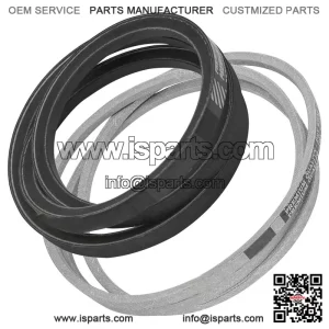 44-Inch Deck Belt Set for MTD White Outdoor LT-140 (1985-1988) - 1/2 x 52" & 1/2 x 74"