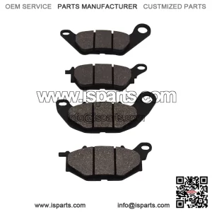 Motorcycle Organic Disc Brake Pads Kit - Front & Rear Braking System for Yamaha XMAX 125/250/300 (YP125RA/YP300) ABS Models