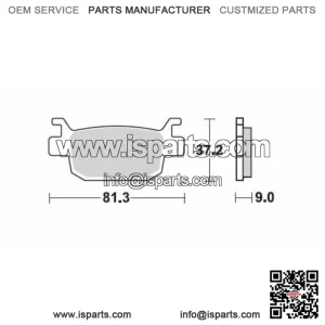 Rear Sinter Brake Pads QJ Motor SRK 400 2023-2025