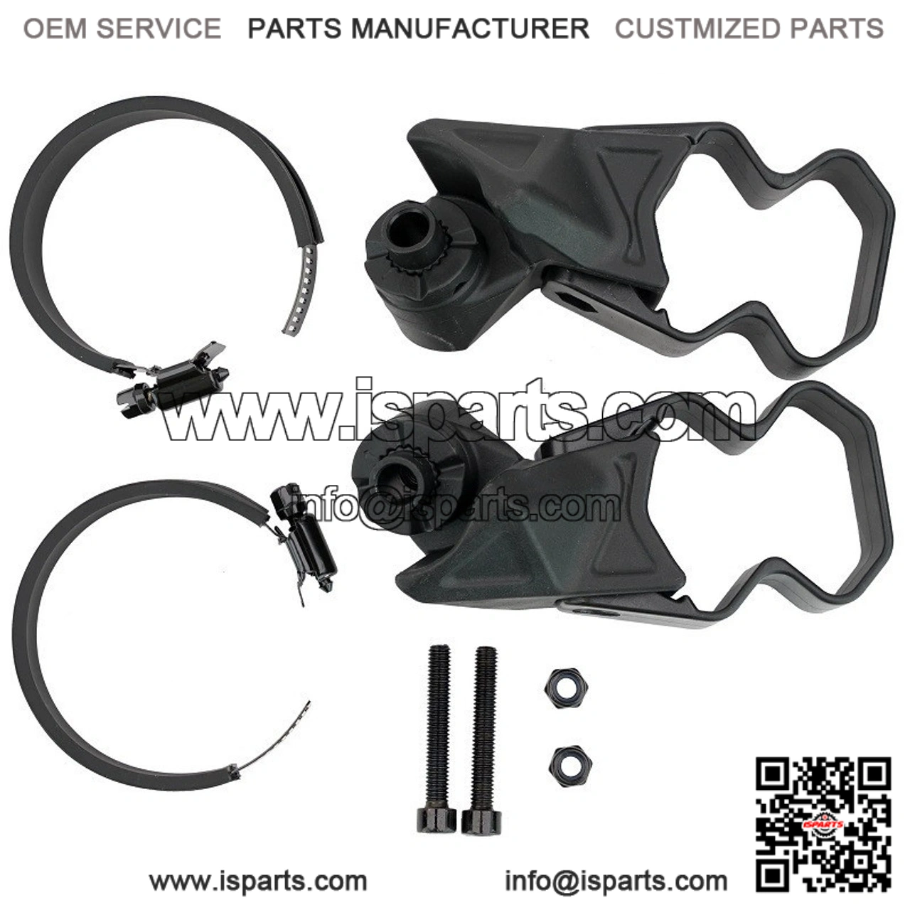 UTV Side Mirror Adapter Kit for Profiled and Round Tube Roll Cages ?C Kawasaki Teryx