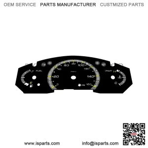 Black KM/H Gauge Face for Yamaha YP125R XMAX (2010)