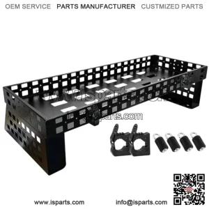 UTV Over Bed Cargo Rack Featuring Tool Clamps and Molle Panel Sides