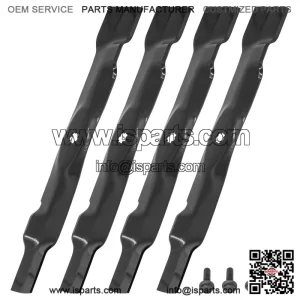 AM141033 M143695 42-Inch Mulching Blade Kit with Bolt for John Deere LT160 LT180