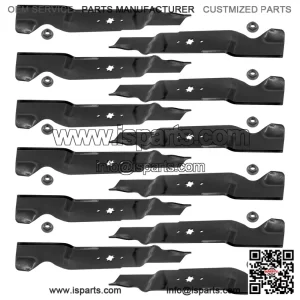 742-0677 742-0677A 54-Inch Deck Blades Kit with Nuts for MTD & Cub Cadet Mowers