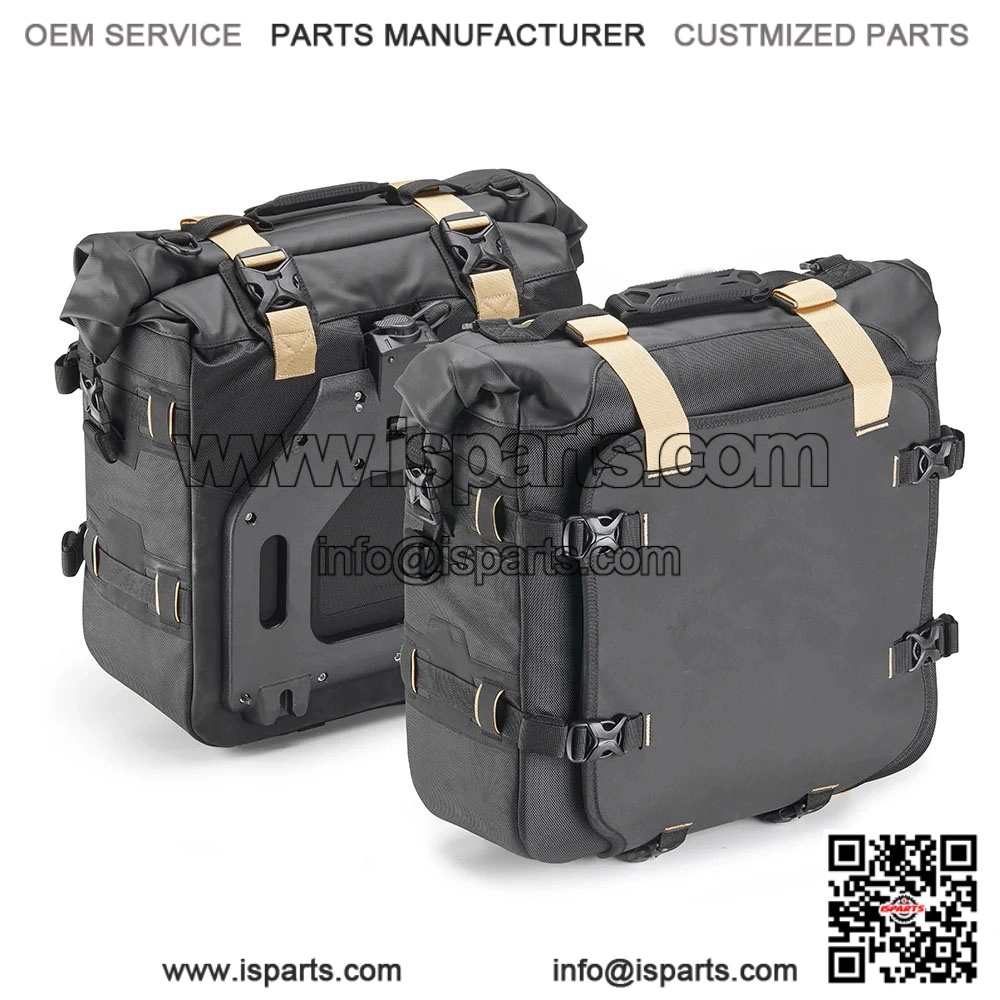 Black Side Bags 50L for QJ MOTOR SRT 600 SX (2024) - Motorcycle Panniers