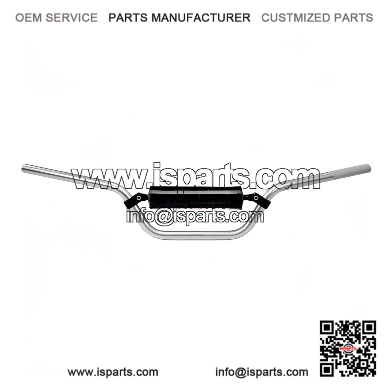 Silver ATV Quad Bike Handlebars - 7/8 Inch YZM660 Raptor Bend