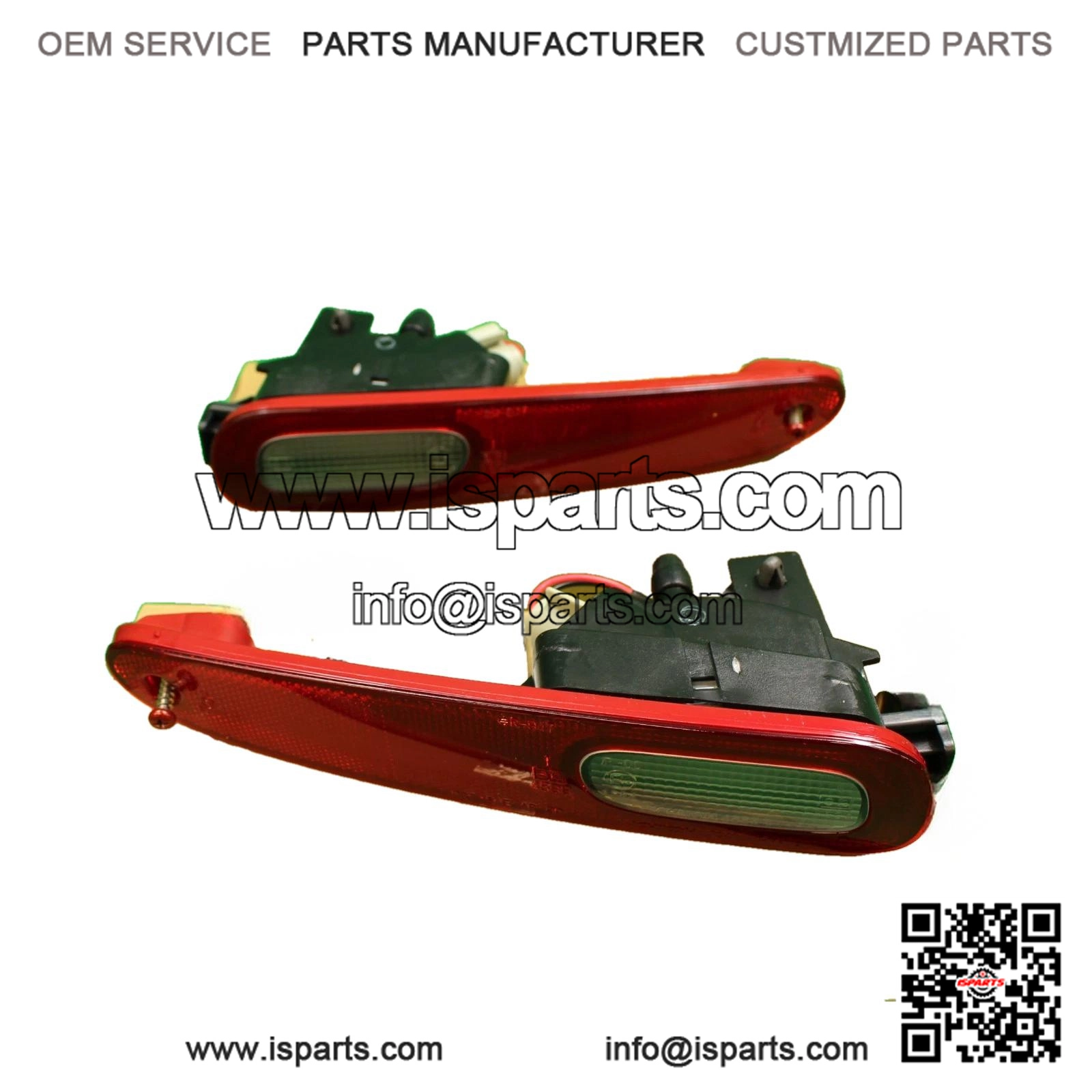 Right & Left Set Rear Back Up Lamp Reflector Red for MAZDA RX-7 FD3S (93-95)