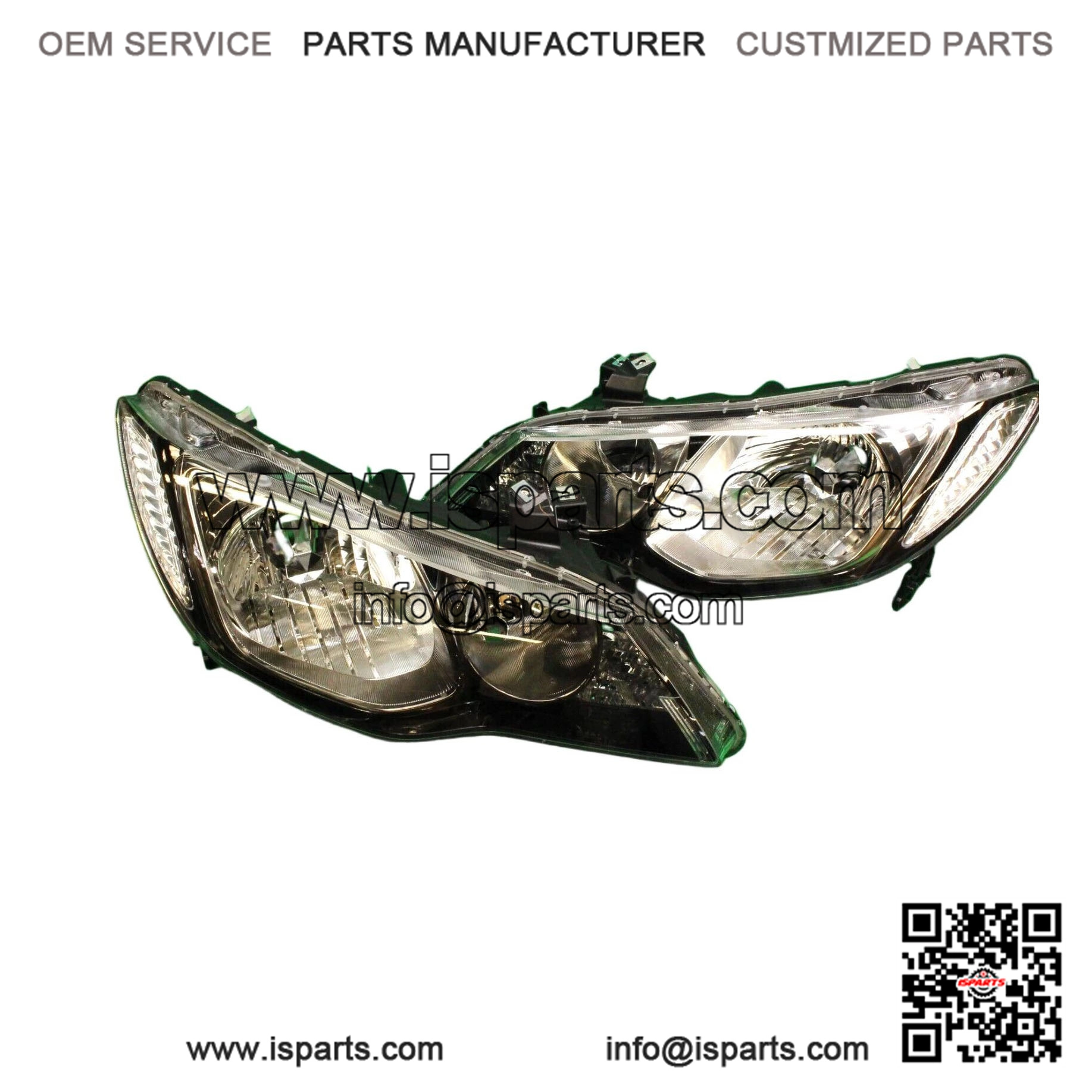 Right & Left SET HID Headlight Lamp Lights For HONDA RHD CIVIC 4D FD2 Type-R