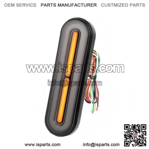 Universal Motorcycle Rear Stop Brake LED Tail Light with Flowing Turn Signal