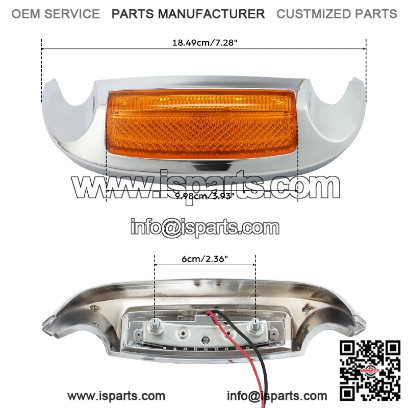 Front Fender Tip Orange Light ?C Fit Harley Tri Glide Ultra Classic 2014-22 - Image 2