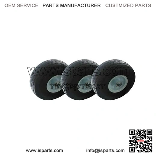 Puncture-Proof No-Flat Tire Set of 3 ?C 1 Front 4.10X3.50-4 and 2 Rear 4.10X3.50-6 for Walk-Behind Blowers, Replaces 4164204 & 4164205