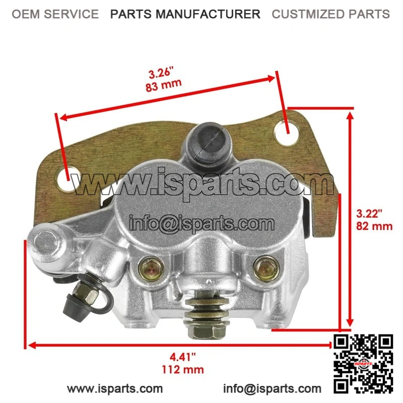 For Yamaha Rhino 700 YXR700 4X4 08-13 Front Rear Brake Caliper Disc Rotor With Pad - Image 2
