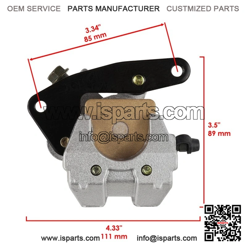 For Yamaha Rhino 700 YXR700 4X4 2008-13 Front Left Right Brake Caliper Disc Pads - Image 2