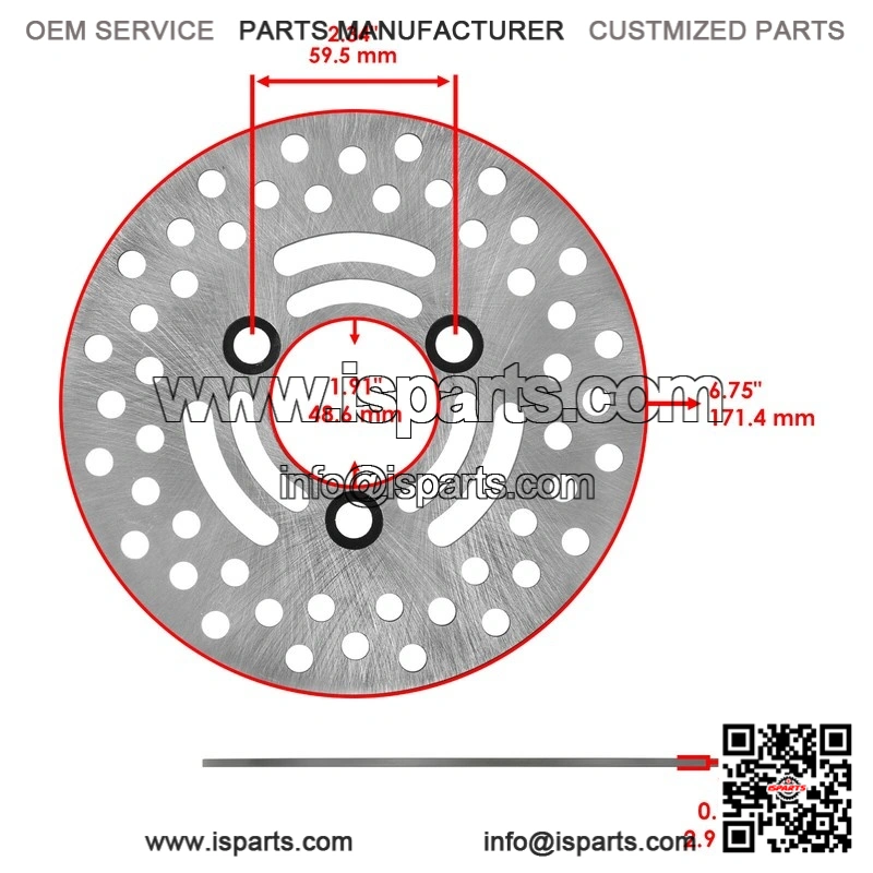 For Yamaha Rhino 700 YXR700 4X4 2008-13 Front Left Right Brake Caliper Disc Pads - Image 3