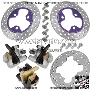For Yamaha Viking 700 YXM700 2014-26 Front Rh Lh Brake Disc Rotor With Bolt and Pads