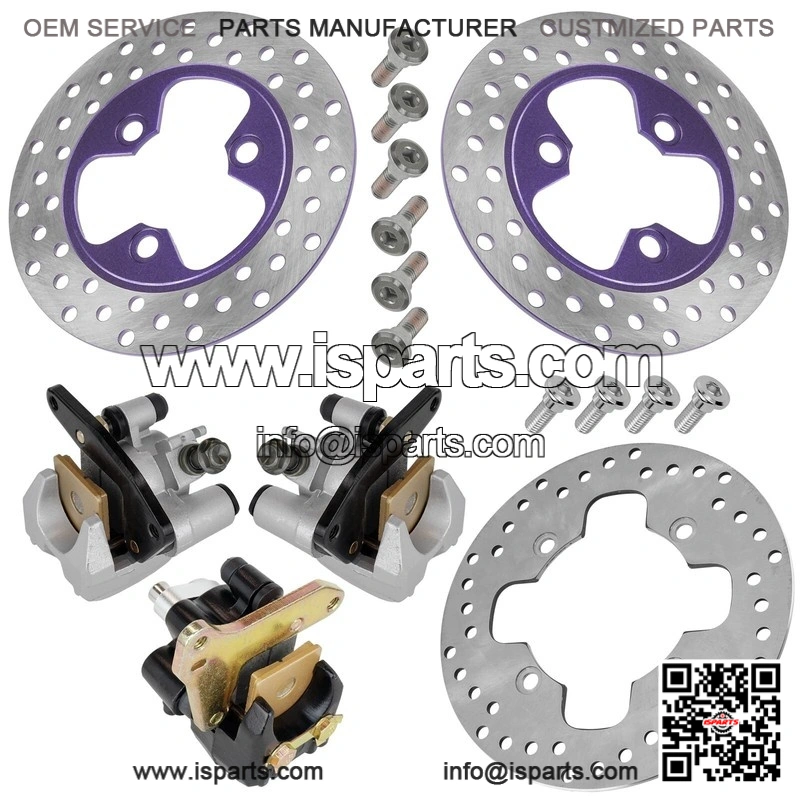 For Yamaha Viking 700 YXM700 2014-26 Front Rh Lh Brake Disc Rotor With Bolt and Pads