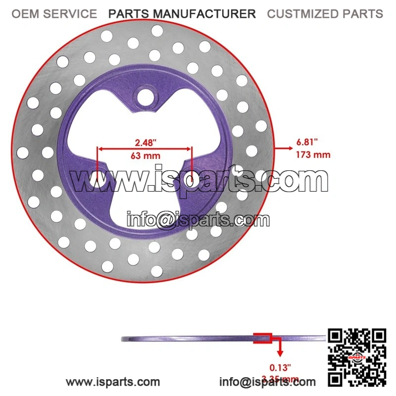 For Yamaha Viking 700 YXM700 2014-26 Front Rh Lh Brake Disc Rotor With Bolt and Pads - Image 2