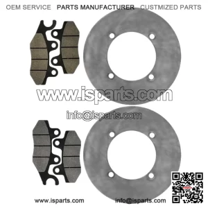 For Yamaha YXE70 YXE85 Wolverine X2 X4 XTR 16-25 Rear Brake Discs and Brake Pads