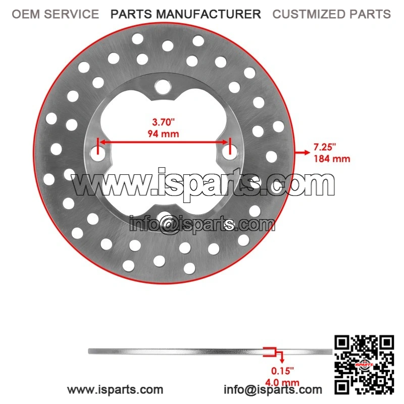 Honda 45251-HP5-A51 Front Brake Disc Rotor - Image 2