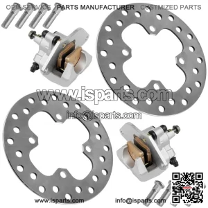 For Honda FourTrax Rancher TRX420FA 2014-2026 Front Brake Caliper With Disc and Studs