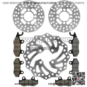 For Polaris RZR XP Turbo 2017-2021 5267607 2206231 Front Brake Disc Rotor With Pad