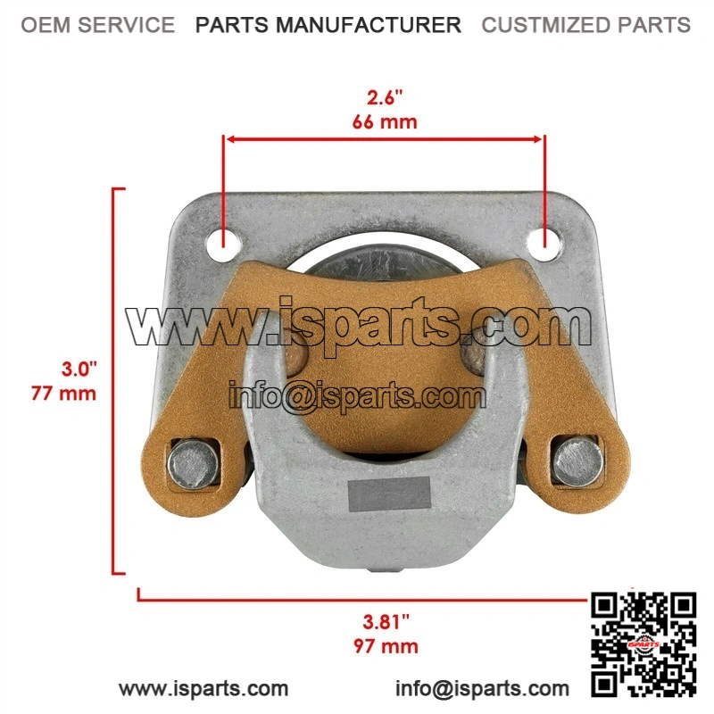 For Polaris Ranger 500 2x4 2006 2007 Rear Left Brake Caliper With Disc With Pads - Image 2