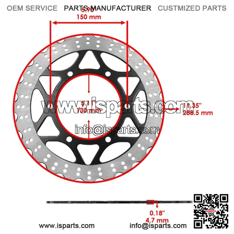 For Polaris Ranger 500 2x4 4x4 6x6 2005 Rear Left Brake Caliper With Disc With Pads - Image 2