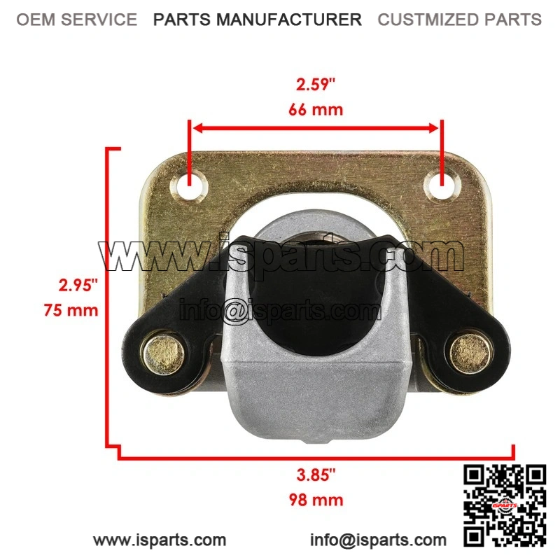 For Polaris Ranger 500 2x4 4x4 2006 2007 Rear Left Right Brake Caliper With Disc - Image 2