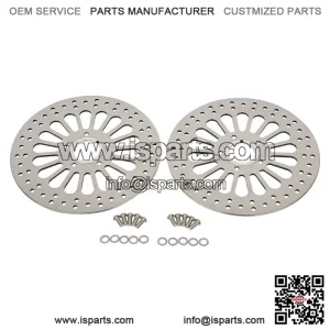 Front Brake Rotors Super Spoke High Polished ?C 11.5" 2pcs for Harley Touring Dynas