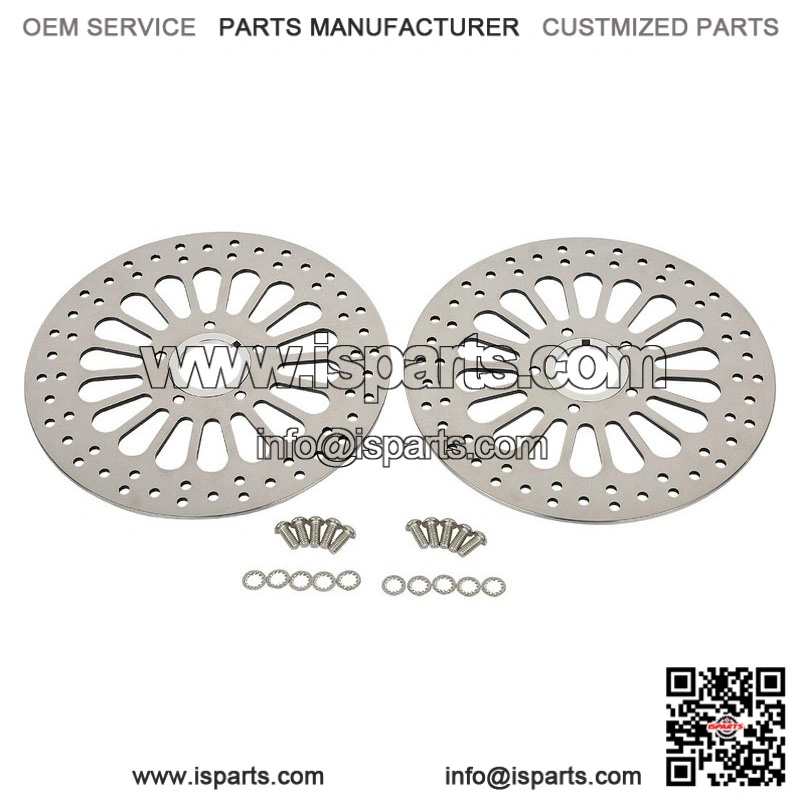 Front Brake Rotors Super Spoke High Polished ?C 11.5" 2pcs for Harley Touring Dynas