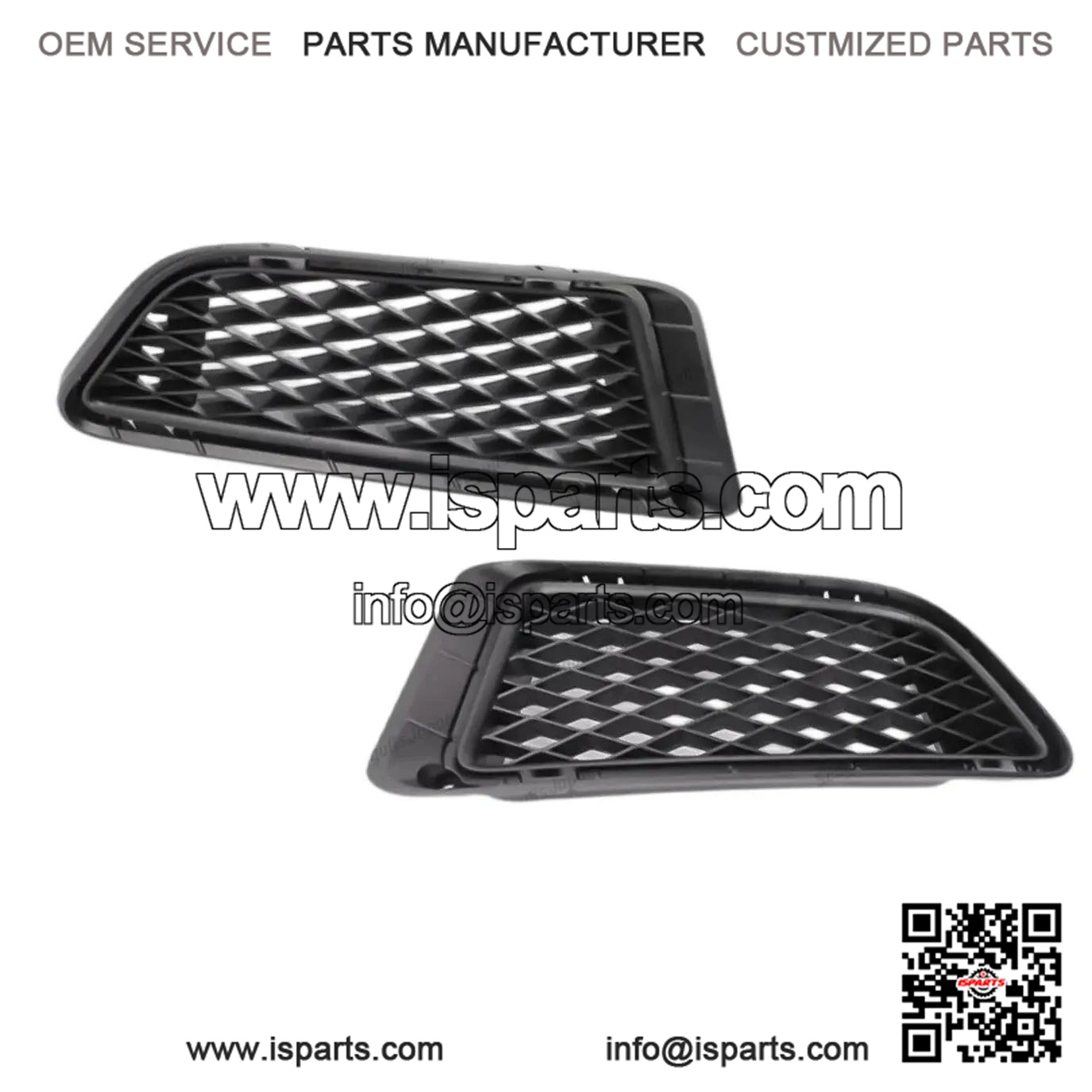 Front Bumper Mesh Grille Fog Light Duct Cover SET ?C HONDA CIVIC FD2 Type-R