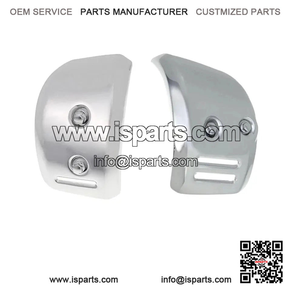 Left & Right Chrome Throttle Body Covers for KAWASAKI W800 (2019-2023)