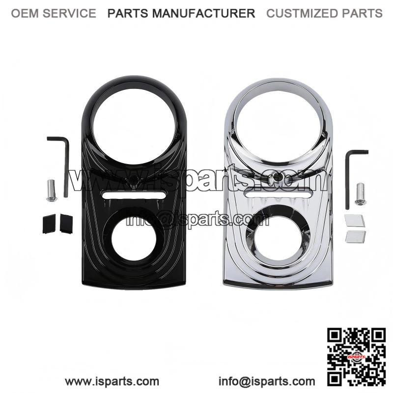 Dash Panel Insert Cover ?C Chrome/Black for Harley Softail Fatboy 2000-2017