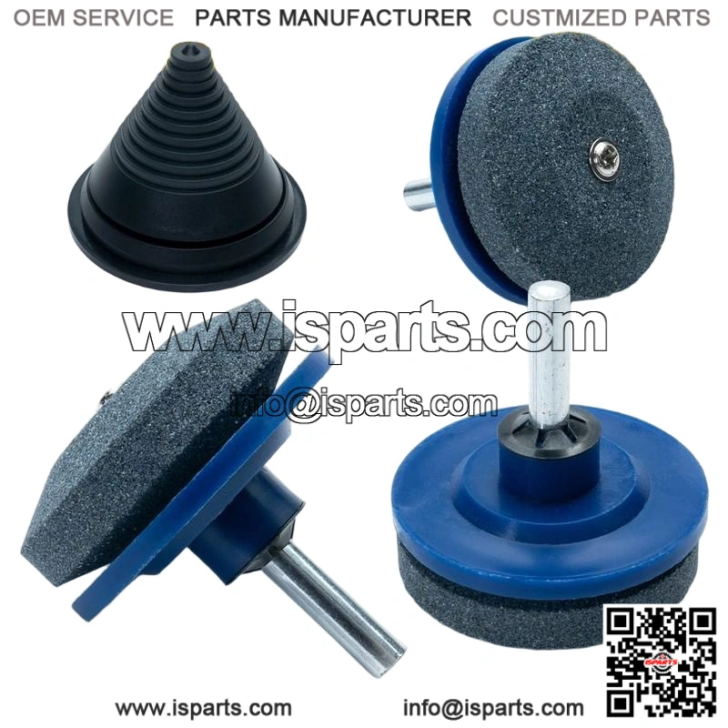 (3pc) Lawn Mower Deck Blade Sharpener Kit with Free Balancer for Mowers