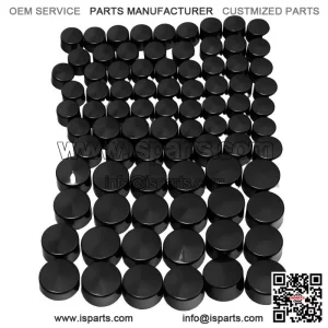 Engine Bolt Cap Cover Kit ?C Black 83pcs for Harley Davidson Touring Twin Cam