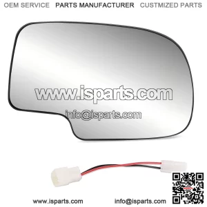 Passenger Side Heated Exterior Mirror Glass - Convex with Turn Signal - Replacement for 2003-2007 Cadillac Escalade, Chevrolet Avalanche, Silverado, Suburban, Tahoe, GMC Sierra, Yukon