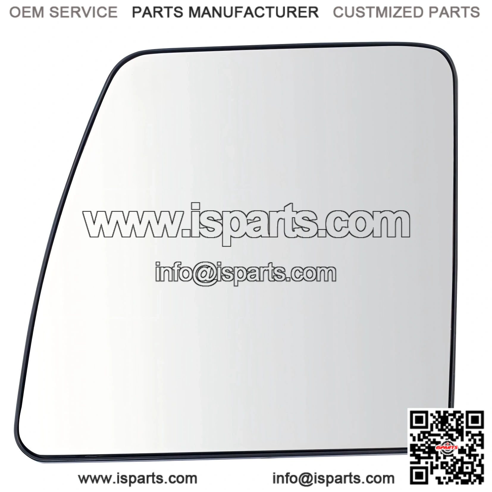 Heated Driver Side Mirror Glass with Backing Plate - Compatible with 2012-2021 Nissan NV1500, 2012-2018 NV2500, NV3500