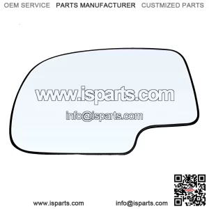 Non-Heated Manual Driver Side Mirror Glass - Compatible with Chevy Silverado, Tahoe, Suburban, Avalanche; GMC Sierra, Yukon; Cadillac Escalade, Escalade ESV/EXT
