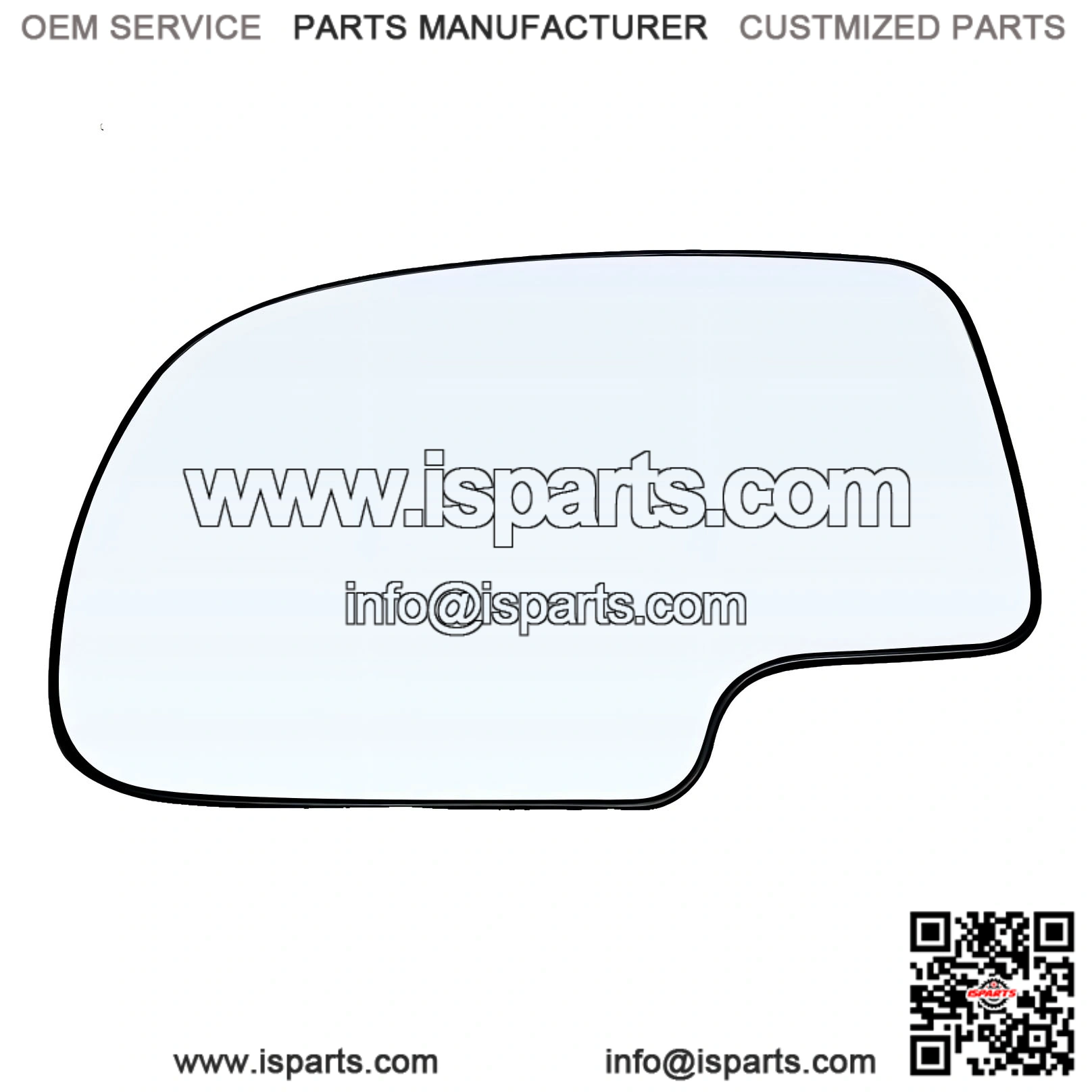 Non-Heated Manual Driver Side Mirror Glass - Compatible with Chevy Silverado, Tahoe, Suburban, Avalanche; GMC Sierra, Yukon; Cadillac Escalade, Escalade ESV/EXT