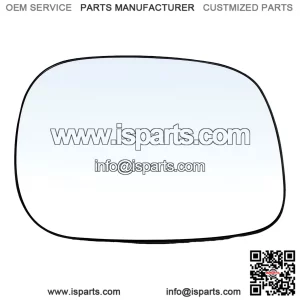 Heated Passenger Side Mirror Glass with Backing Plate - Convex Exterior Side View - Compatible with 2005-2008 Dodge Ram 1500, 2005-2009 Ram 2500, 2005-2009 Ram 3500