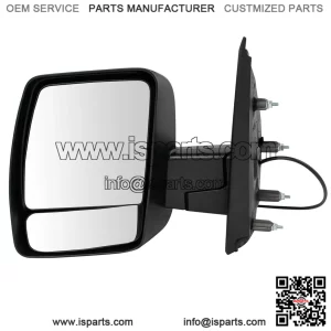 Textured Black Power Mirror Assembly, Compatible with 2012-2021 Nissan NV2500 NV3500 Driver Side