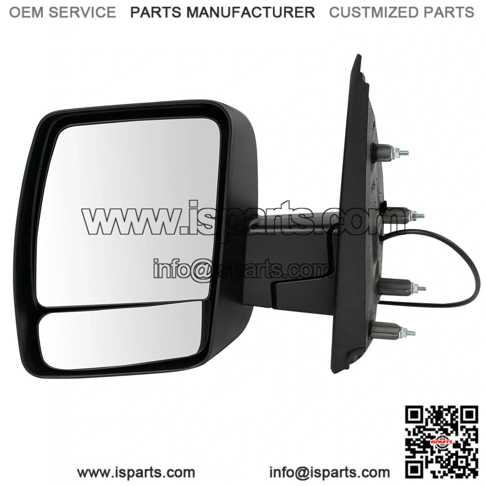 Textured Black Power Mirror Assembly, Compatible with 2012-2021 Nissan NV2500 NV3500 Driver Side