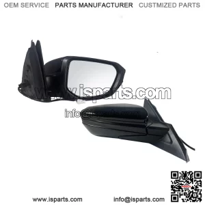 Match to Black Passenger Side Door Mirror for 2016-2021 Honda Civic LX SE Sport, Power Mirror Adjust, Manual Fold, Non-Heat, Replace 76208TBAC03ZA, HO1321283 (3 Pins)